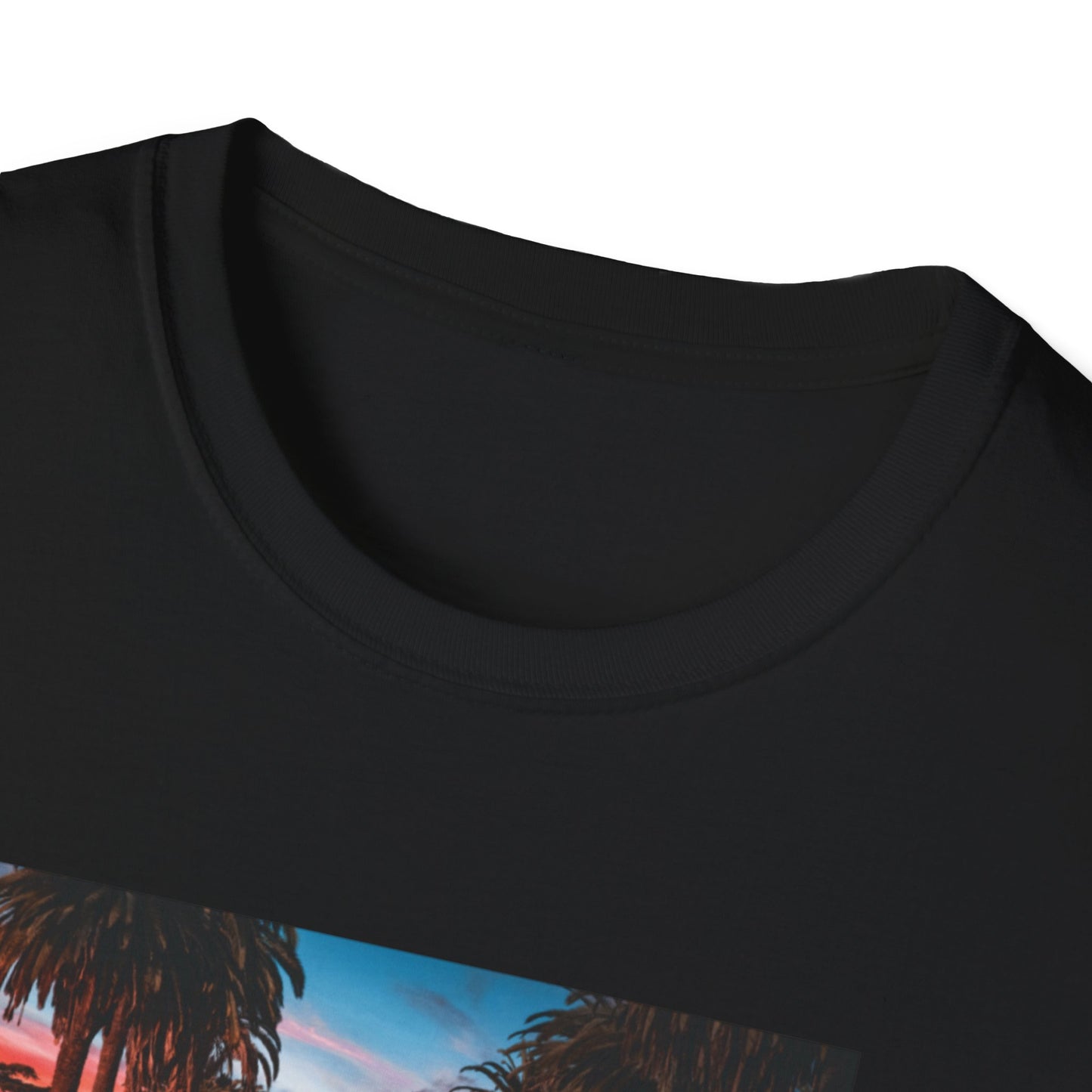Sunset Vibes Unisex Softstyle T-Shirt, Casual Wear, Graphic Tee, Beach Lover Gift, Summer Style, Road Trip Fashion