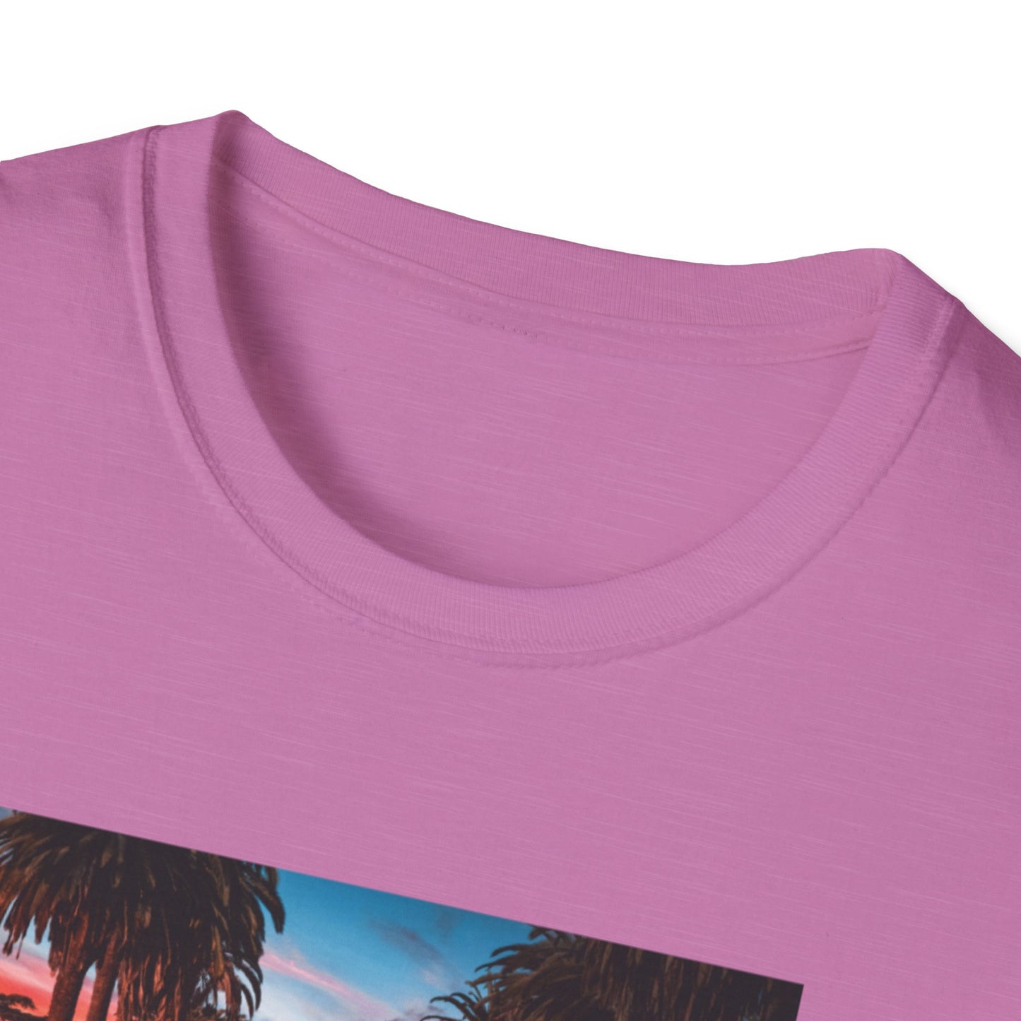 Sunset Vibes Unisex Softstyle T-Shirt, Casual Wear, Graphic Tee, Beach Lover Gift, Summer Style, Road Trip Fashion