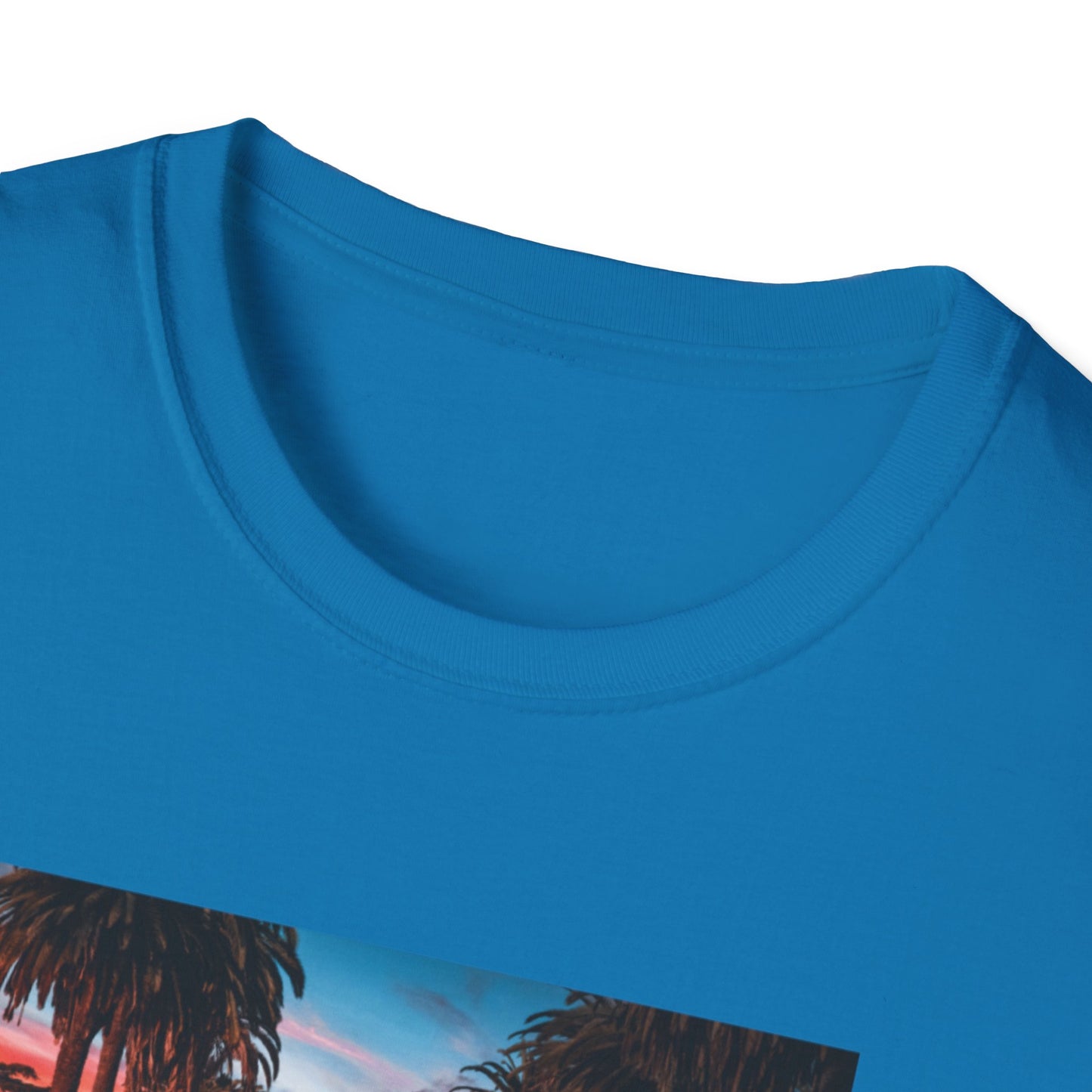 Sunset Vibes Unisex Softstyle T-Shirt, Casual Wear, Graphic Tee, Beach Lover Gift, Summer Style, Road Trip Fashion
