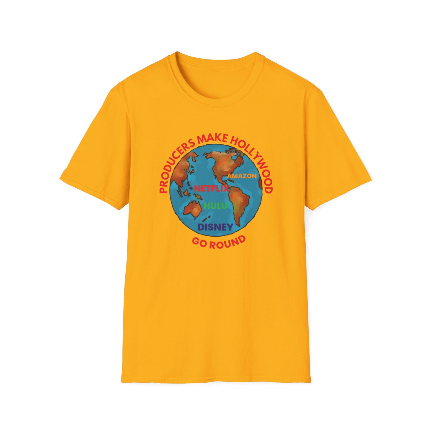 Hollywood Producers Unisex T-Shirt, Movie Lover Gift, Comfortable Tee, Unique Graphic Shirt, Pop Culture Apparel